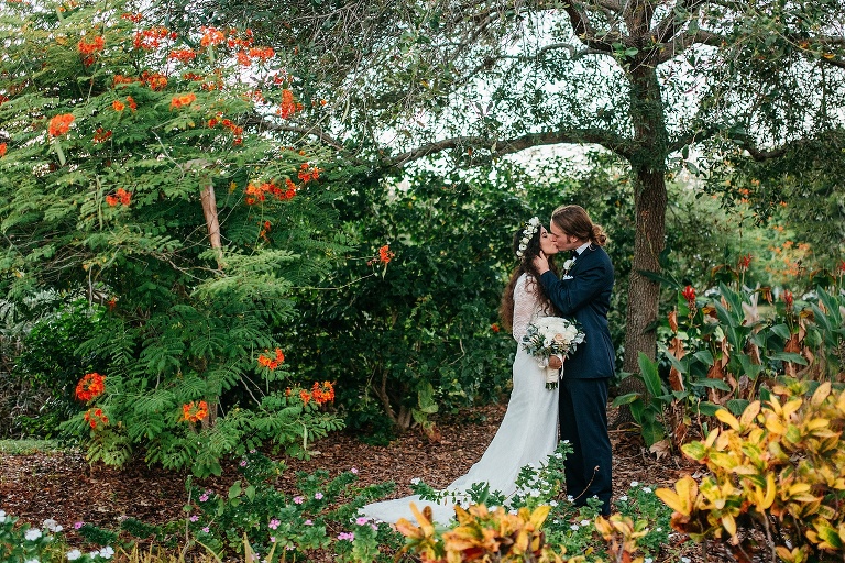 Paula And Evan Palma Sola Botanical Gardens Park Wedding