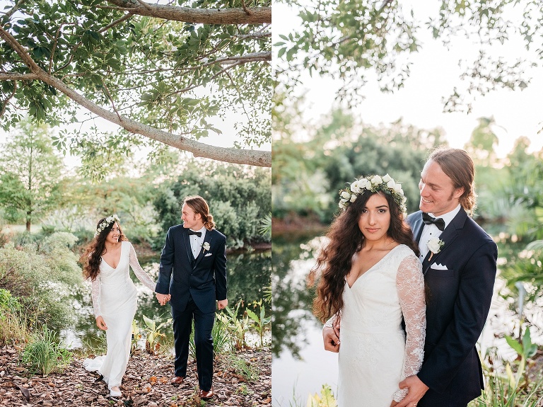 Paula And Evan Palma Sola Botanical Gardens Park Wedding